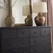 Flagstaff Black 8 Drawer Dresser