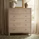 Nora Antique Taupe 36" Rectangular 5 Drawer Tall Dresser