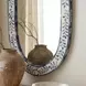 Trubadur Blue and White Bone Wall Mirror