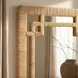 Hana Light Brown Woven Rattan Wall Mirror