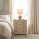 Bar Harbor Natural Raffia 3 Drawer Nightstand