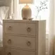 Bar Harbor Natural Raffia 3 Drawer Nightstand
