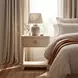 Bar Harbor neutral Raffia Nightstand
