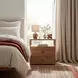 Lark neutral Mango 2 Drawer Nightstand