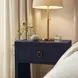 Bar Harbor Dark Navy Raffia Nightstand