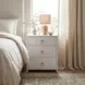 Lark White 3 Drawer 35" Nightstand