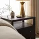 Nora Antique Coffee 2 Drawer Wide Nightstand