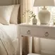 Lark White 1 Drawer Nightstand