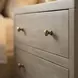 Nora Antique Taupe 3 Drawer Nightstand