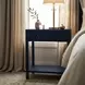 Lark Navy Blue 1 Drawer Nightstand