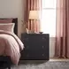Lark Navy Blue 3 Drawer 34" Nightstand