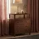Nora Walnut 3 Drawer Tall Nightstand