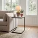 Lawler White and Black End Table