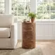 Liam Light Brown Wood Storage End Table