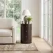 Liam Dark Brown Wood Storage End Table
