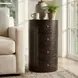 Liam Dark Brown Wood Storage End Table