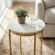 Butler Loft Claypool White Marble End Table