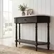Danielle Washed Black And White Marble Console Table
