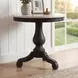 Danielle Washed Black And White Marble Side Table