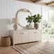 Bar Harbor Natural Raffia 4 Door Sideboard