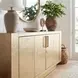 Francois Gold Leather Buffet