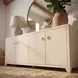 Bar Harbor Natural Raffia 4 Door Sideboard