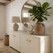 Bar Harbor Natural Raffia 4 Door Sideboard