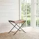 Melton Brown Leather Stool