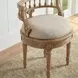 Hathaway Antique Beige Vanity Stool