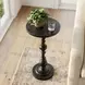 Darien Golden Bronze Pedestal Side Table
