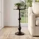 Darien Golden Bronze Pedestal Side Table