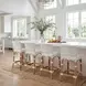 Serienna White Rattan Counter Height Stool