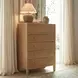 Nora Light Natural 5 Drawer Tall Dresser