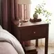 Nora Walnut Brown 1 Drawer Nightstand