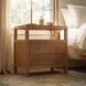 Nora Light Neutral 2 Drawer Wide Nightstand
