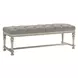 Cypress Point Gray Upholstered Bellport Bed Bench