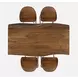 Nature's Edge Chestnut 5 Piece Counter Height Dining Set