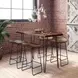 Nature's Edge Chestnut 5 Piece Counter Height Dining Set