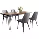 Nature's Edge Chestnut and Gray Upholstered 5 Piece Dining Set