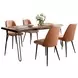 Nature's Edge Chestnut and Light Brown Upholstered 5 Piece Dining Set