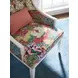 Dover Avondale Red and Green Upholstered Lounge Chair with Pillow