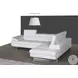 A761 Snow White Italian Leather RAF Sectional