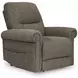 Aureta Earth Performance Fabric Power Lift Recliner with Heat and Massage