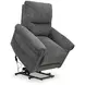 Aureta Charcoal Performance Fabric Power Lift Recliner with Heat and Massage