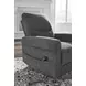 Aureta Charcoal Performance Fabric Power Lift Recliner with Heat and Massage