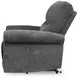 Aureta Charcoal Performance Fabric Power Lift Recliner with Heat and Massage