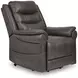 Oatman Umber Power Lift Recliner with USB Charging and Heat Massage