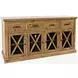 Telluride Brown 8 Door Buffet and Hutch