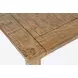 Telluride Brown and Beige Upholstered 6 Piece Dining Set with Bench