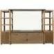 Telluride Brown Entertainment Center with 70" TV Console